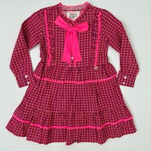 Mim-Pi Long Sleeve Dress Size 104/4 Toddler Girl